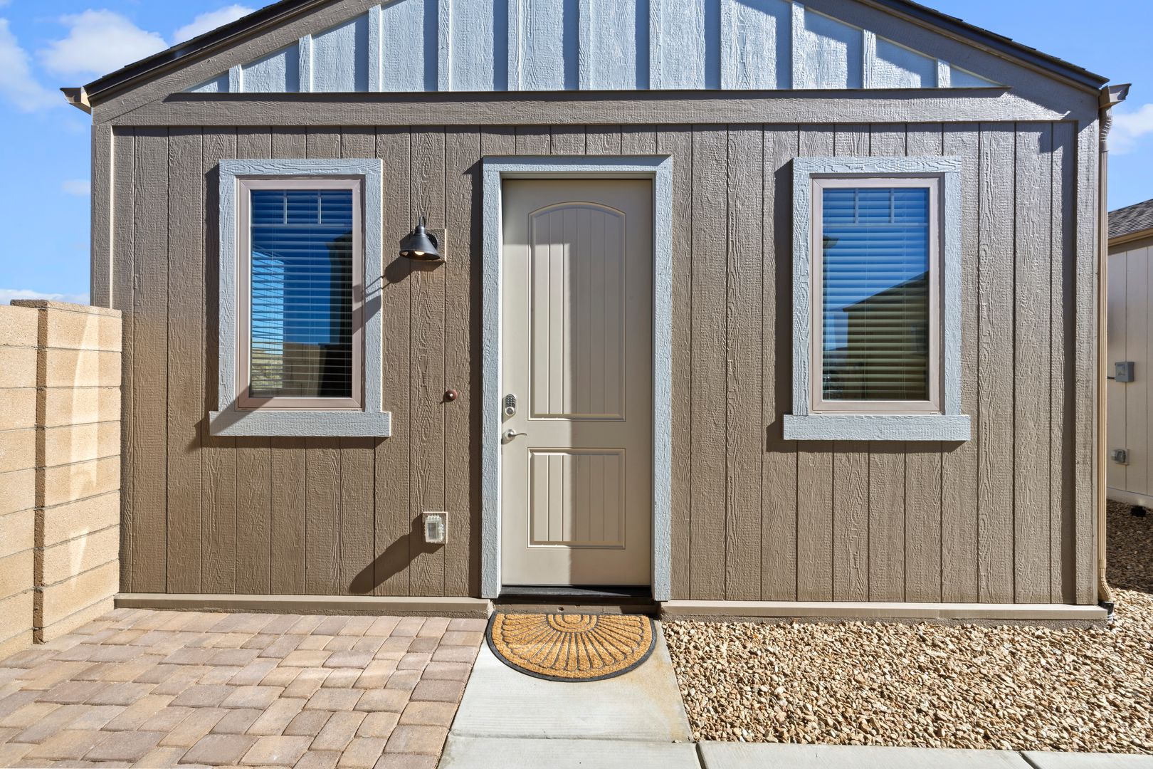 Exterior of an available Baja Bungalows tiny home