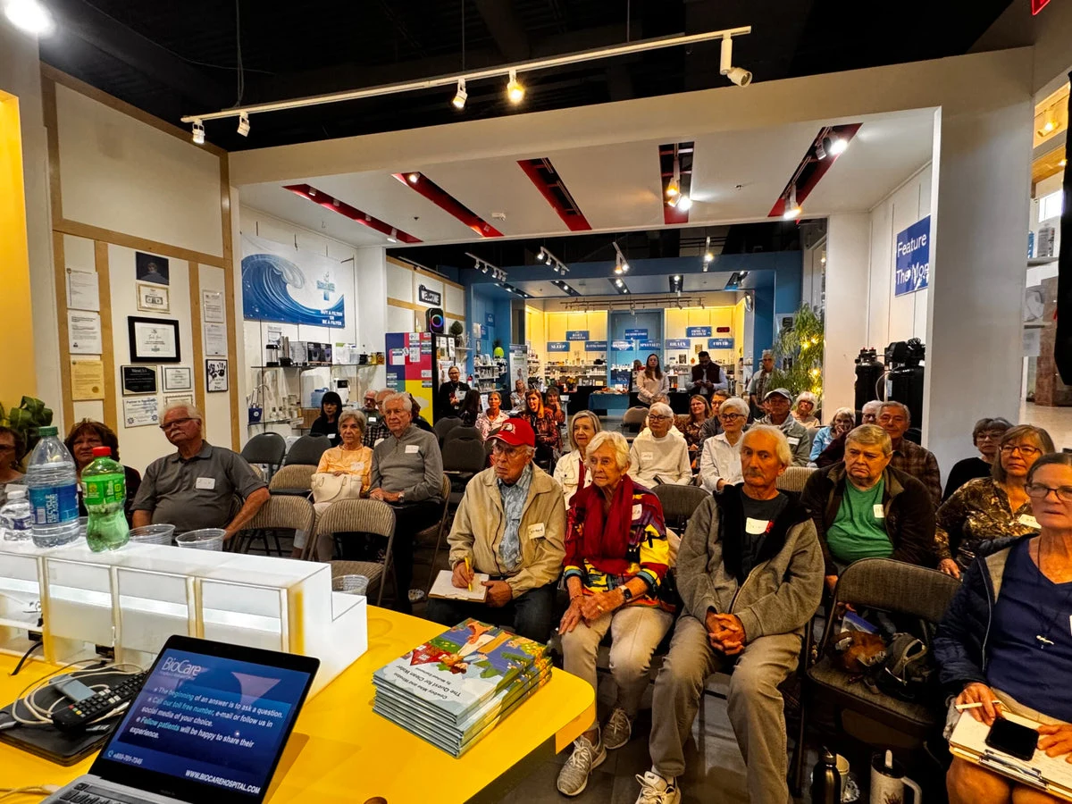 A community class inside the H2O Health store in Prescott